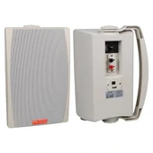 Magicvoice Mv-03 16 Cm 60 Watt Komütatörlü Hat Trafolu Beyaz Sütun Hoparlör (2'li Takım) - 1