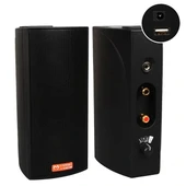 Magicvoice Mv-19 2x7.5 Cm 40 Watt Komütatörlü Hat Trafolu Siyah Sütun Hoparlör (2'li Takım) - 1