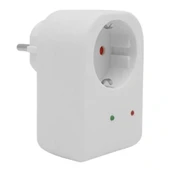 Powermaster Pm-18521 Durum Ledli Akım Korumalı Tekli Priz 16 Amper - 3500 Watt Tekli Beyaz - 1