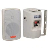 Magicvoice Mv-36 11 Cm 50 Watt Komütatörlü Hat Trafolu Krem Beyaz Sütun Hoparlör (2'li Takım) - 1