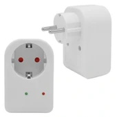 Powermaster Pm-18521 Durum Ledli Akım Korumalı Tekli Priz 16 Amper - 3500 Watt Tekli Beyaz - 2