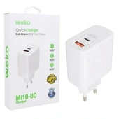 Weko Wk-21446 S11-uc 25 Watt 3.0 Amper Type-c + Usb Telefon Şarj Başlık Adaptörü thumbnail 1