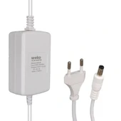 Weko Tottolet 1200 12 Volt - 3.2 Amper 5.5 2.5 Uçlu Yerli Üretim Plastik Kasa Beyaz Masaüstü Adaptör - 1