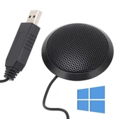 Haiki Hk-102 Usb 1.5 Metre Kablolu Kondenser Masaüstü Toplantı Podcast Mikrofonu thumbnail 1