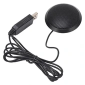 Haiki Hk-102 Usb 1.5 Metre Kablolu Kondenser Masaüstü Toplantı Podcast Mikrofonu thumbnail 2