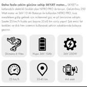Skyjet Nitro Pro 250 W Katlanabilir Elektrikli Bisiklet - 5
