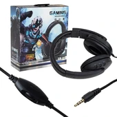 Hello 3.5 Mm Stereo Kablolu Ledli Mikrofonlu Siyah Gaming Oyuncu Kulaklık Hl-5351 - 3