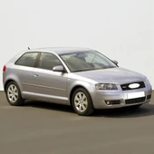 Audi A3 HB 2004-2008 Kol Dayama Kolçak Kapağı Gri Deri 8P0864245D - 2