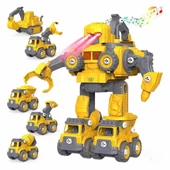 5in1 Zapp Toys Sesli ve Işıklı Sök Tak Robot - 1