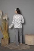 Tekten 200 Çiçek Desenli Uzun Kollu Kadın Pijama Takımı thumbnail 3
