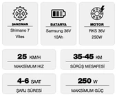RKS RSI X Pro Katlanabilir Elektrikli Bisiklet - 7