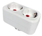 Mutlusan İkili Topraklı Fiş-Priz Düz Tip Beyaz (001 170 033006 00 00) thumbnail 2