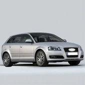 Audi A3 S.back 2009-2012 Kol Dayama Kolçak Kapağı Gri Kumaş 8P0864245P - 2