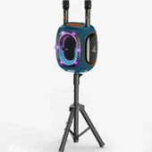 M424 Premium Çift Mikrofonlu 300W Ekstra Bas Bluetooth Hoparlör thumbnail 3