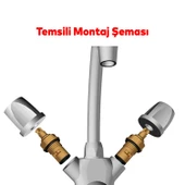 Aç Kapa Musluk Başlığı Kafası Pratik 1 Adet Batarya Yedek Başlık Salmastra thumbnail 3