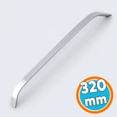 Mobilya Çekmece Mutfak Dolabı Dolap Kulpları Kulb Kulpu Krom Gümüş Metal Kulp 320 mm - 32 cm thumbnail 1