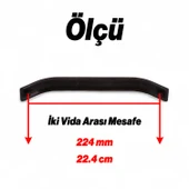 Mutfak Dolabı Dolap Kulpları Kapak Kulbu Kulpu Mobilya Çekmece Antik Sarı Metal 224 mm 22.4 cm thumbnail 2