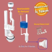 Rezervuar İç Takımı Basmalı Alafranga Oturmalı Tuvalet Klozet Sifon İç Düzenek Otomatik Su Dolum - 2