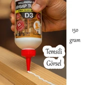 Ahşap Tutkalı Hazır 150 gram Şeffaf D3 Mobilya Mdf Sunta Kumaş Kağıt DIY Uygulamalarında Yapıştırıcı thumbnail 3