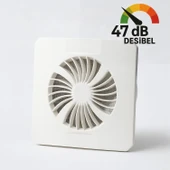 Banyo WC Aspiratör Süper Sessiz 150 mm Tuvalet Havalandırma Fanı Duvar Tipi Aspiratör Mutfak Hava thumbnail 1