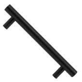 Dolap Kapak Çekmece Kulpu Kulbu 128 mm Mat Siyah Metal Kulp thumbnail 6