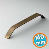 Mutfak Dolabı Dolap Kulpları Kapak Kulbu Kulpu Mobilya ÇekmeceVolga (160 MM 16 CM) Antik Sarı Metal thumbnail 1