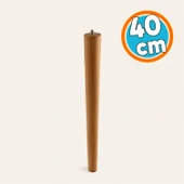 Ahşap Silindir Ayağı Kahverengi Boya Bohem Tarz Mobilya Masa Mobilya Aksesuar Ayak Dekoratif 40 cm thumbnail 1