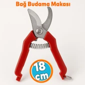 Bağ Budama Makası Bahçe Bitki Çiçek Gül Ağaç Üzüm Filiz Çubuk Çıbık Dal Budama Kesme Makas 18 cm - 1
