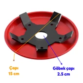 Metal Filiz Fidan Dal Biçme Kesme Aparatı 5 Kollu Bıçkı Yedek Bıçak Benzinli Tırpan Uyumlu thumbnail 2