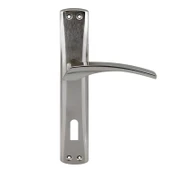 Oda Aynalı Kapı Kolu Nikel İnox Sağa Sola Uygun Ön Arka Oda Kapısı 1 Takım thumbnail 3