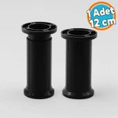 Plastik Ayak Dolap Mobilya Tezgah Yükseltici Yükseltme Ayağı Ayarlanabilir 1 Adet 12 Cm Siyah thumbnail 1