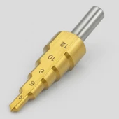 Profesyonel 4-12 mm Kademeli Matkap Ucu Titan Kaplama Metal Sac Delme HSS Konik Step Drill thumbnail 1