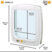 Ferplast Swing 15 Beyaz Köpek Kapısı 29,7x34,5 Cm - 2