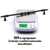 Mobilya Mutfak Dolabı Çekmece Dolap Kulpları Kapak Kulpu Kulbu Siyah 224 mm Metal Kulp thumbnail 5