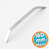 Mobilya Çekmece Mutfak Dolabı Dolap Kulpları Kulbu Kulpu Krom Gümüş Metal Kulp 160 mm - 16 cm thumbnail 1