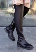 Iyan Siyah Cilt Çorap Çizme thumbnail 2