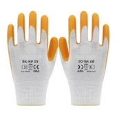 Örme Nitril Eldiven 10XL Polyester Kaplama Dayanıklı İş Eldiveni İmalat Montaj Lojistik Tarım Sanayi thumbnail 1