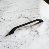Mobilya Mutfak Dolabı Çekmece Dolap Kulpları Kapak Kulpu Kulbu Siyah Renk 192 mm Metal thumbnail 3