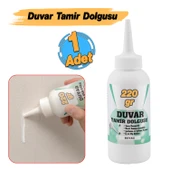 Pratik Duvar Çatlak Delik Giderici Tamir Dolgusu ( 220 gr ) Beyaz Macun Boşluk Doldurucu Onarıcı thumbnail 2