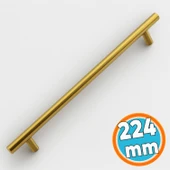 Mobilya Kulp Mutfak Dolap Çekmece Dolabı Kapak Kulpları Gold Altın 224 mm 22.4 cm Metal (10 Adet) thumbnail 7