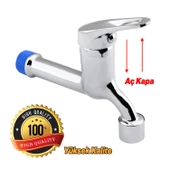 Aç Kapa Musluk Lavabo Banyo Mutfak Musluğu Bahçe Çeşmesi Klasik Uzun Musluk Tek Çıkışlı Batarya thumbnail 4