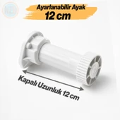 Ayarlanabilir Plastik Ayak Dolap Mobilya Tezgah Yükseltici Yükseltme Ayağı Ayakları 4 Adet 12 Cm thumbnail 3