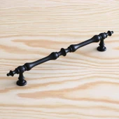 Mobilya Mutfak Dolabı Çekmece Dolap Kulpları Kapak Kulpu Kulbu Siyah 224 mm Metal Kulp thumbnail 3