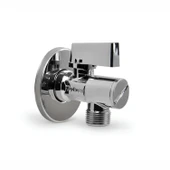 Ara Musluk 3/8 Filtreli Pirinç Krom Musluk Çamaşır Bulaşık Banyo Klozet Mutfak Ara Musluğu thumbnail 2