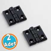 Metal Mini Yaprak Menteşe 30x30mm Dayanıklı Mobilya Kapı Dolap Çekmece Kapak Aksesuar Bağlantı Siyah thumbnail 1