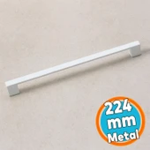 Metal Kulp 224 Mm-22.4 Cm Mobilya Çekmece Mutfak Dolabı Dolap Kulpları Kulbu Kulpu Beyaz Renk thumbnail 1