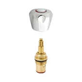 Aç Kapa Musluk Başlığı Kafası Pratik 1 Adet Batarya Yedek Başlık Salmastra thumbnail 4