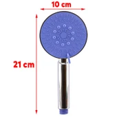 Duş Başlığı Banyo Fiskiyesi Telefonu Yuvarlark Başlık Mor thumbnail 3