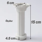 Ayarlanabilir Plastik Ayak Dolap Mobilya Tezgah Yükseltici Yükseltme Ayağı Ayakları 1 Adet 15 Cm thumbnail 2