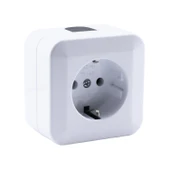 Sıva Üstü Topraklı Monofaze Priz Tekli Grup Priz Kare Fiş Grup Priz Kablosuz Klemensli 220 V thumbnail 3